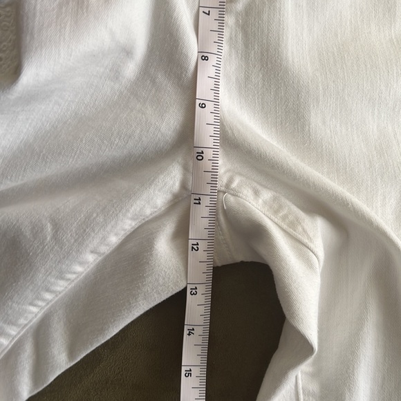 Chico’s So Slimming Girlfriend Crop patchwork white jeans‎ size 1.5/10 - Picture 12 of 14